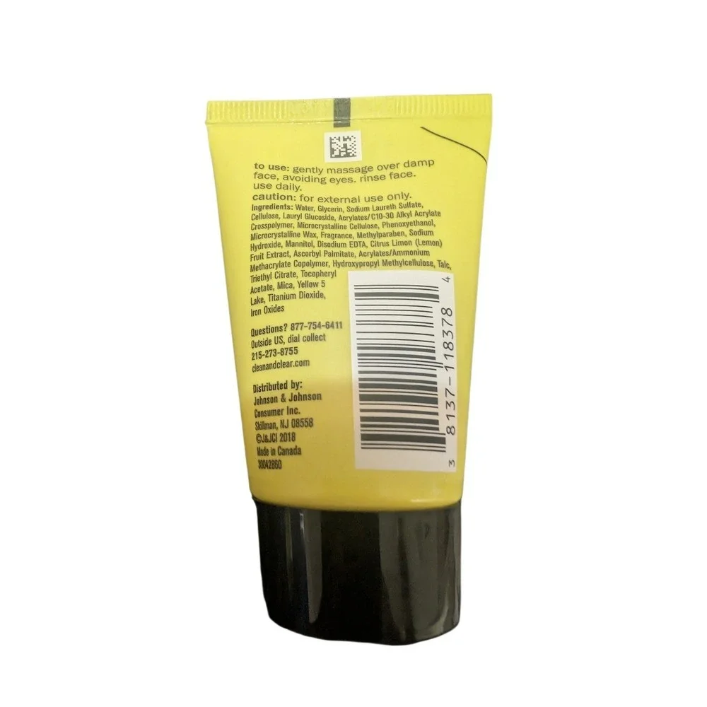 Clean & Clear Lemon Zesty Scrub, Travel Size (1oz) 3  pack DISCONTINUED HTF‎